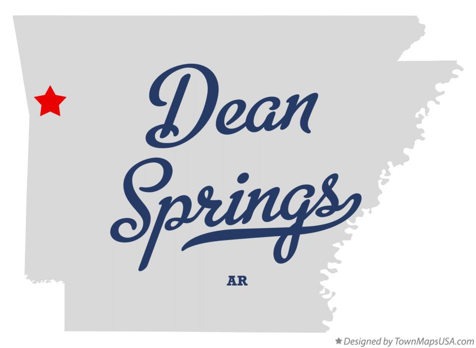 Map of Dean Springs Arkansas AR