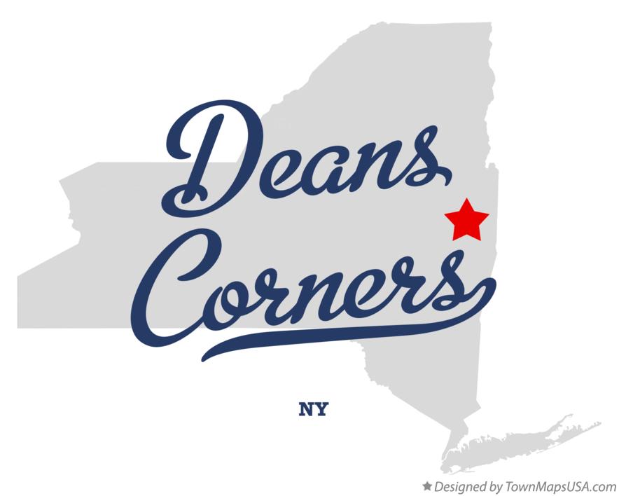 Map of Deans Corners New York NY