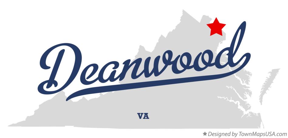 Map of Deanwood Virginia VA