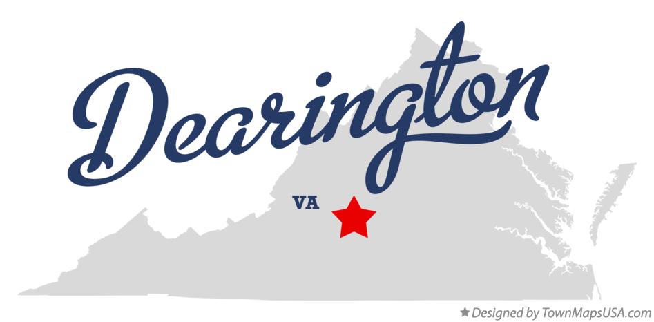 Map of Dearington Virginia VA