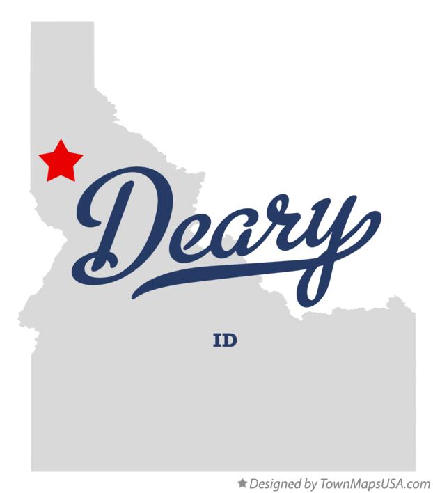 Map of Deary Idaho ID