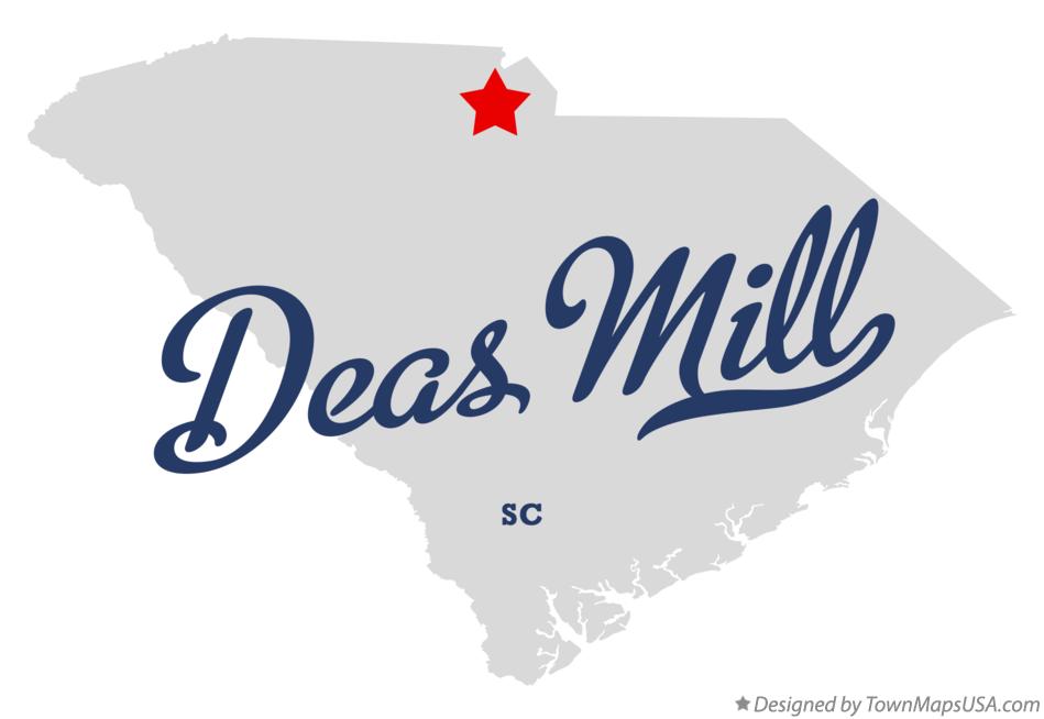Map of Deas Mill South Carolina SC