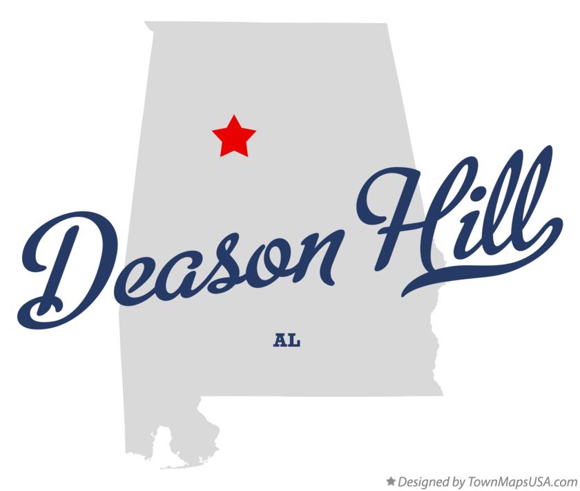 Map of Deason Hill Alabama AL