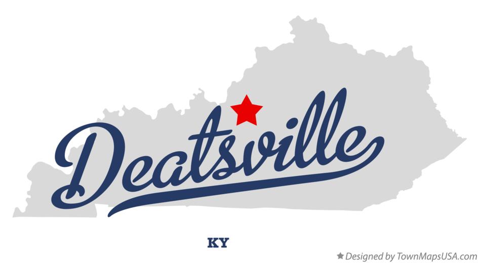 Map of Deatsville Kentucky KY
