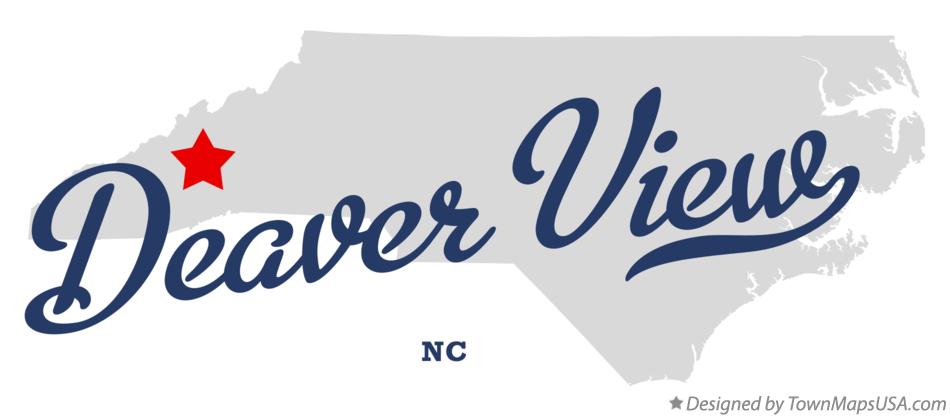 Map of Deaver View North Carolina NC