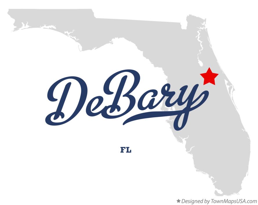 Map of DeBary Florida FL