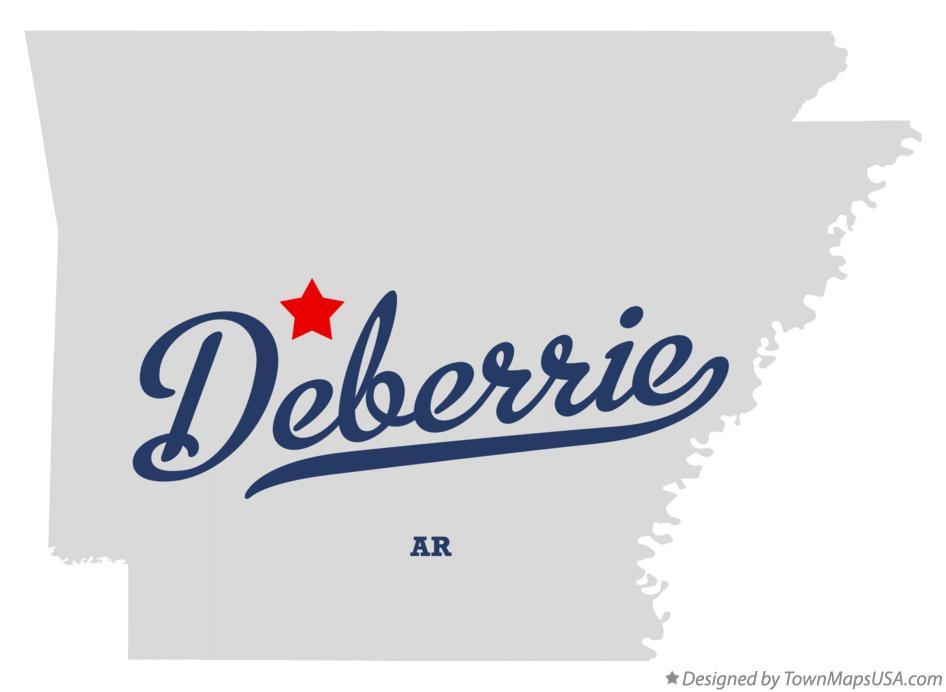 Map of Deberrie Arkansas AR