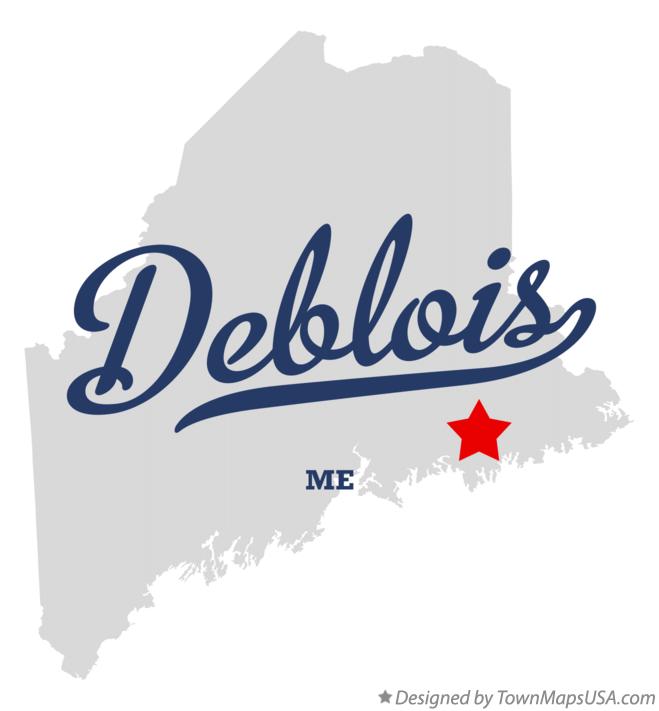 Map of Deblois Maine ME