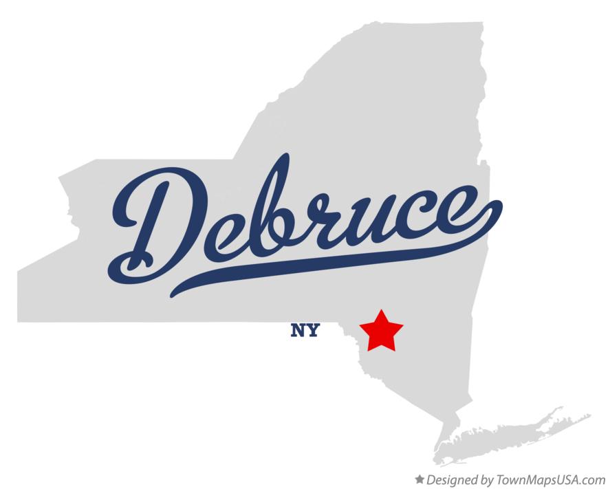Map of Debruce New York NY