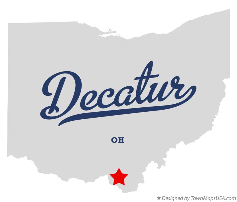 Map of Decatur Ohio OH