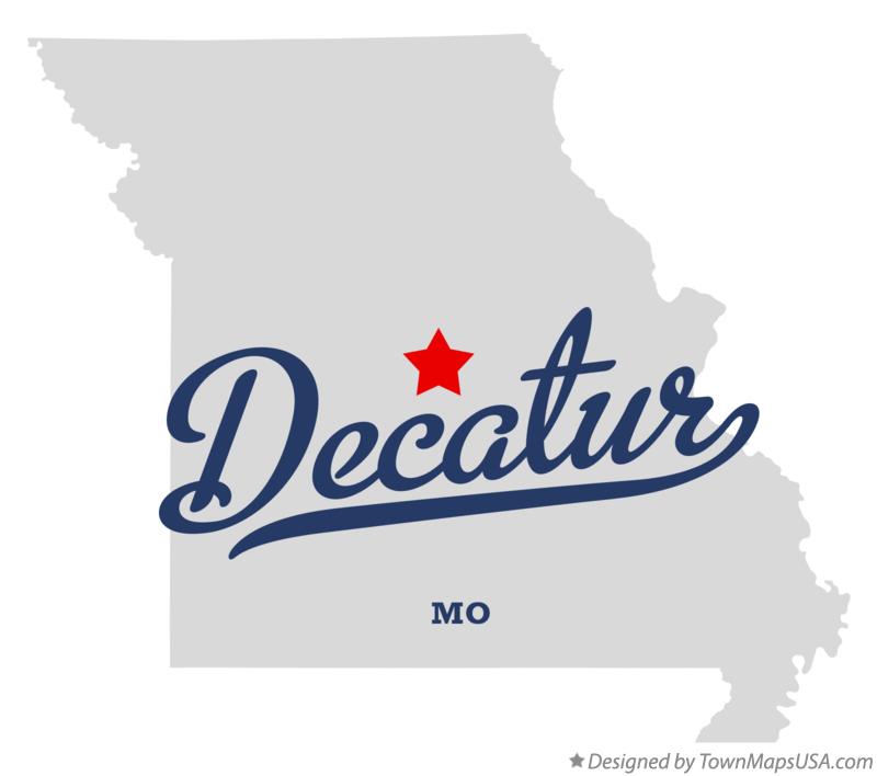 Map of Decatur Missouri MO
