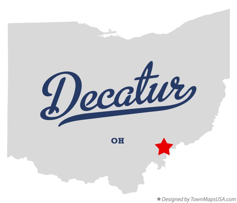 Map of Decatur Ohio OH
