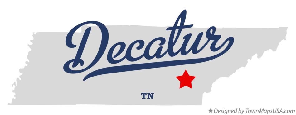 Map of Decatur Tennessee TN