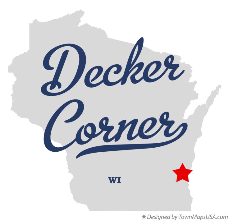 Map of Decker Corner Wisconsin WI