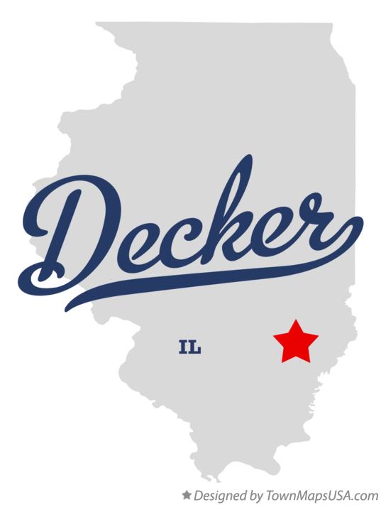 Map of Decker Illinois IL