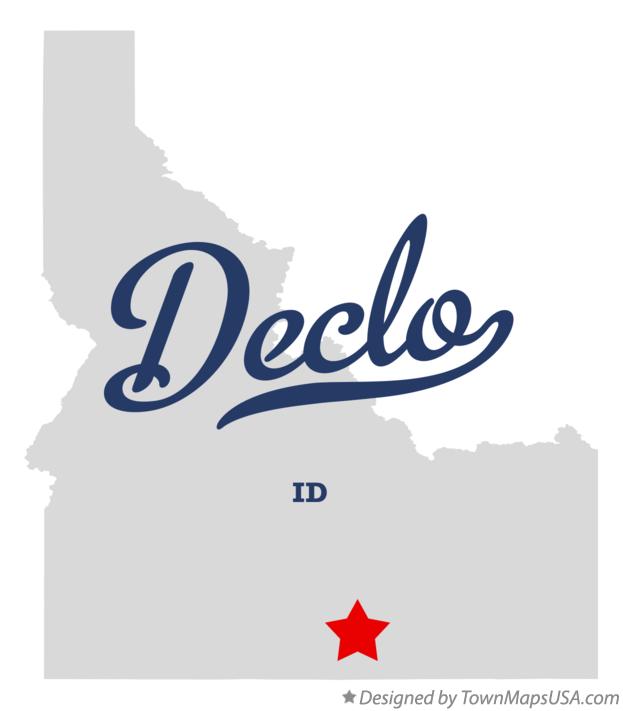 Map of Declo Idaho ID