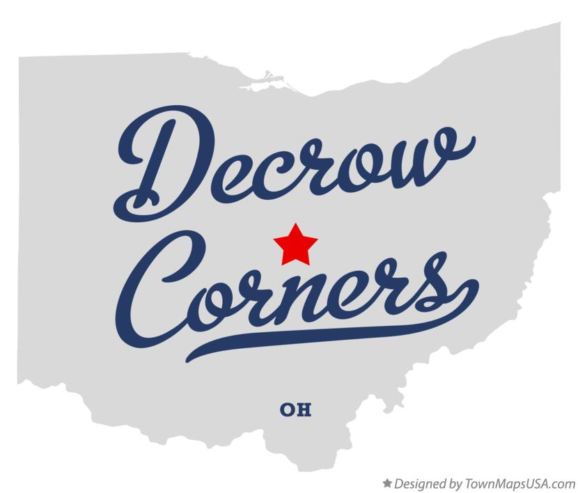 Map of Decrow Corners Ohio OH