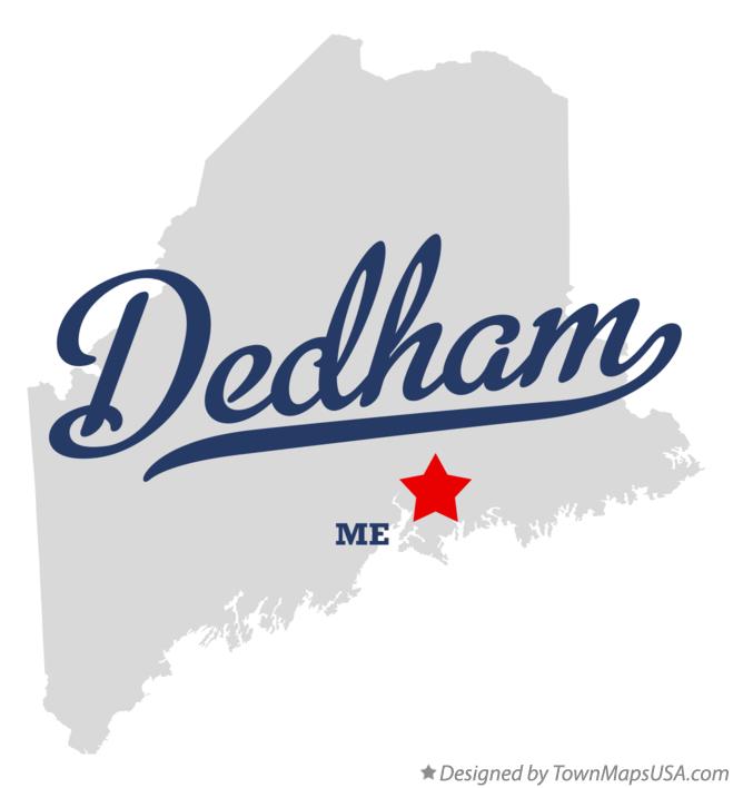 Map of Dedham Maine ME