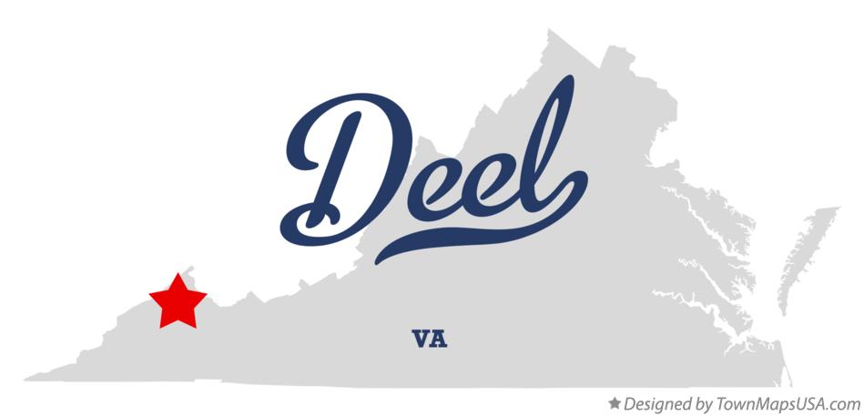 Map of Deel Virginia VA