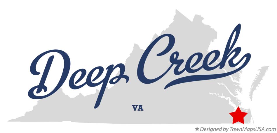 Map of Deep Creek Virginia VA