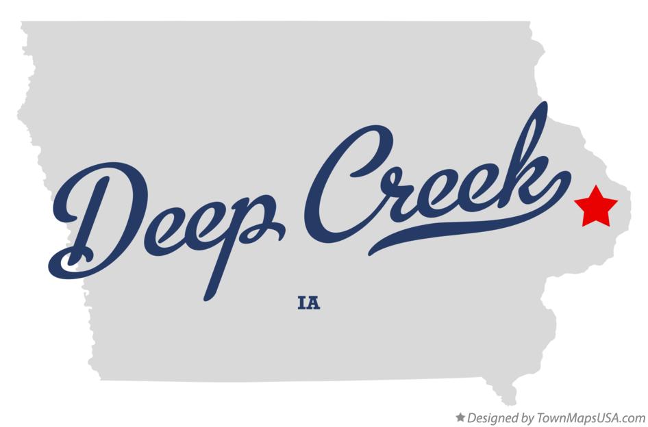Map of Deep Creek Iowa IA