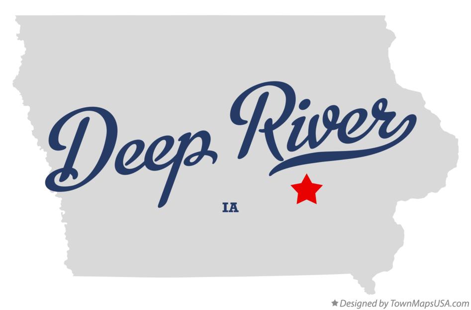 Map of Deep River Iowa IA