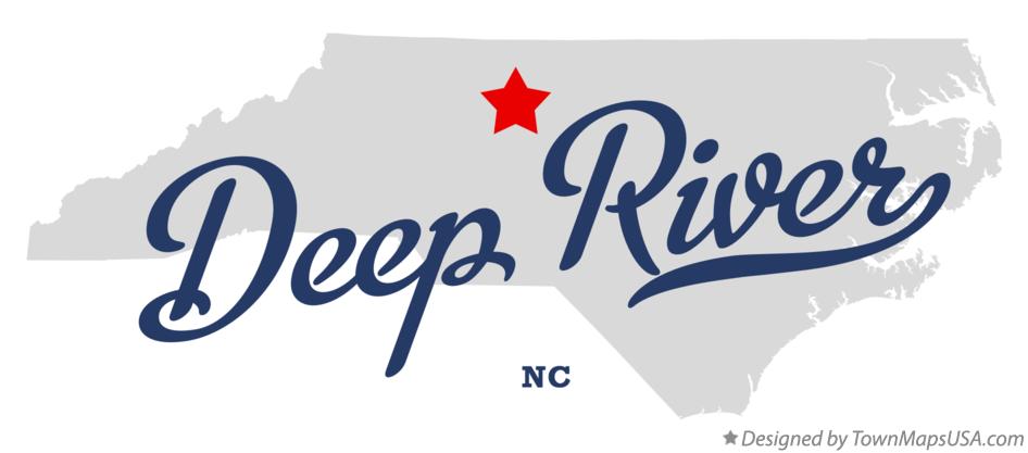 Map of Deep River North Carolina NC