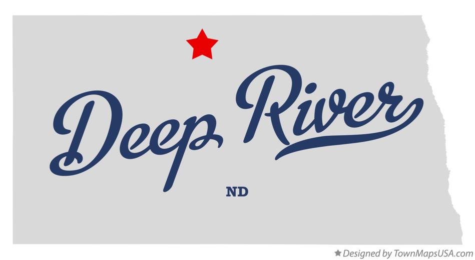 Map of Deep River North Dakota ND
