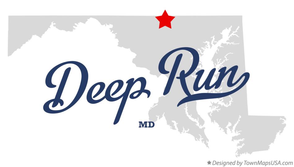 Map of Deep Run Maryland MD