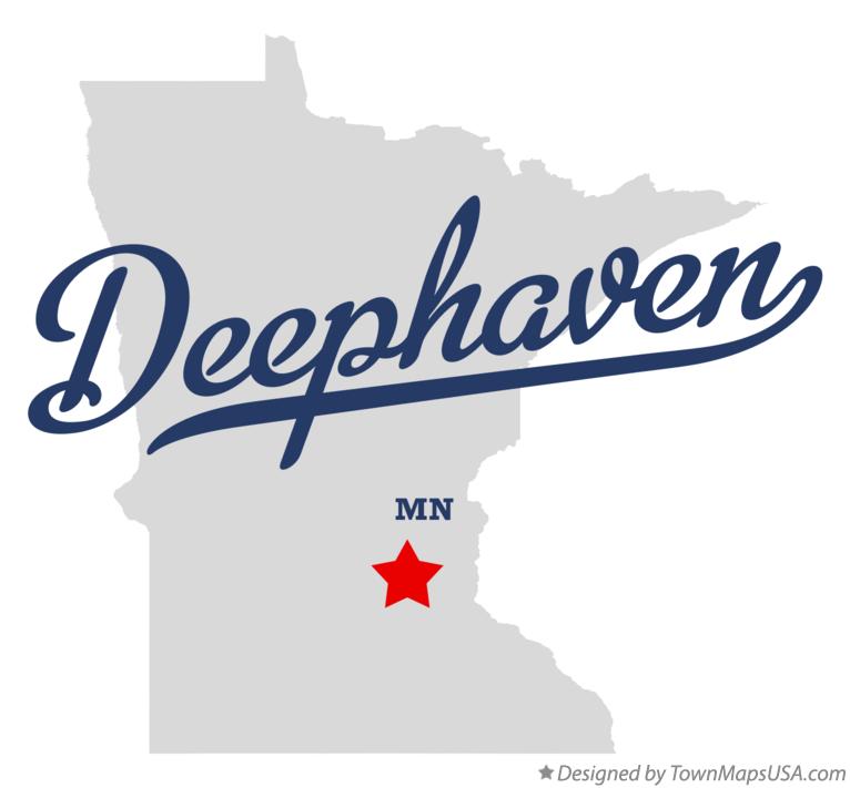 Map of Deephaven Minnesota MN