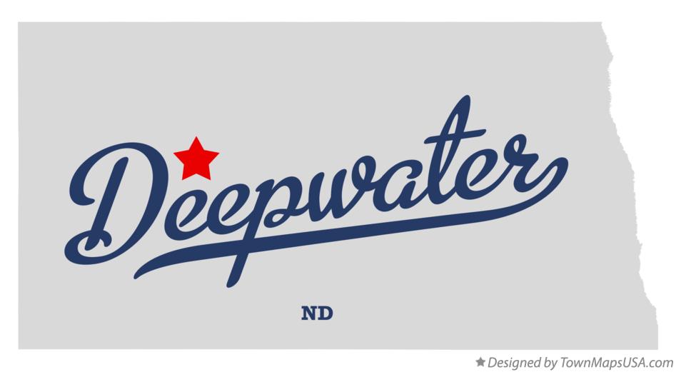 Map of Deepwater North Dakota ND
