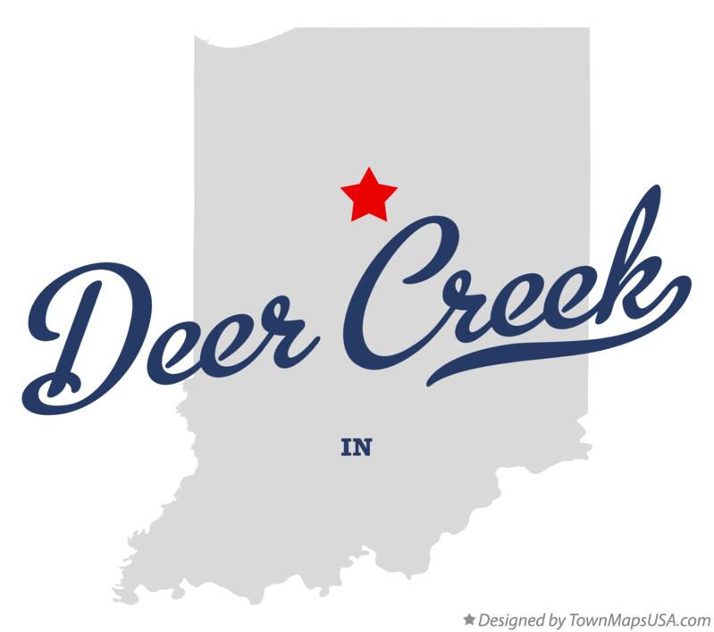 Map of Deer Creek Indiana IN