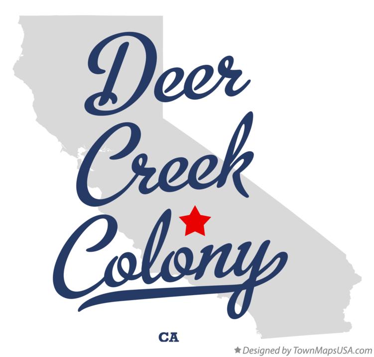 Map of Deer Creek Colony California CA