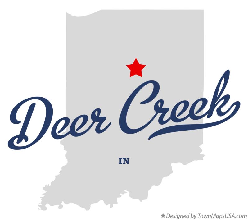 Map of Deer Creek Indiana IN