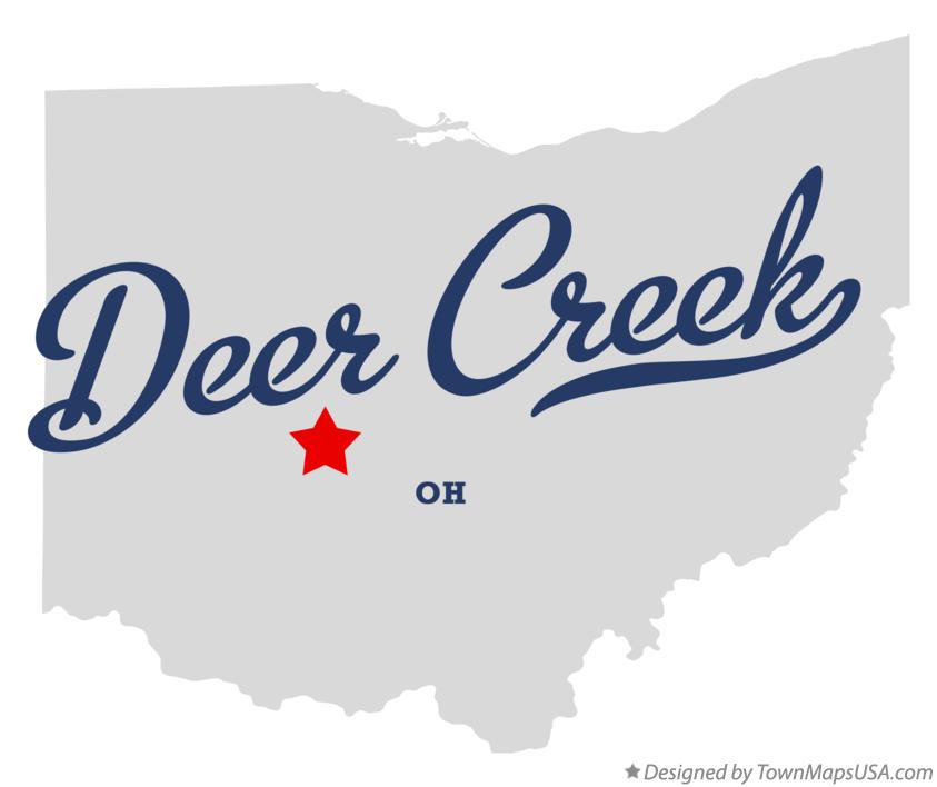 Map of Deer Creek Ohio OH