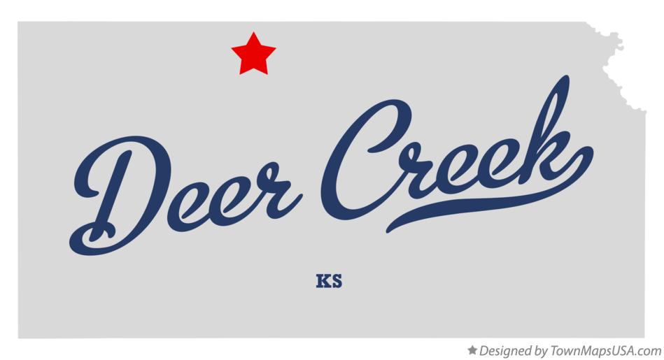 Map of Deer Creek Kansas KS