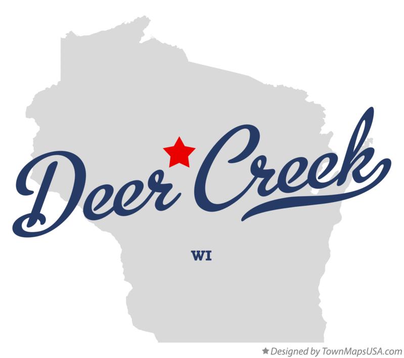 Map of Deer Creek Wisconsin WI