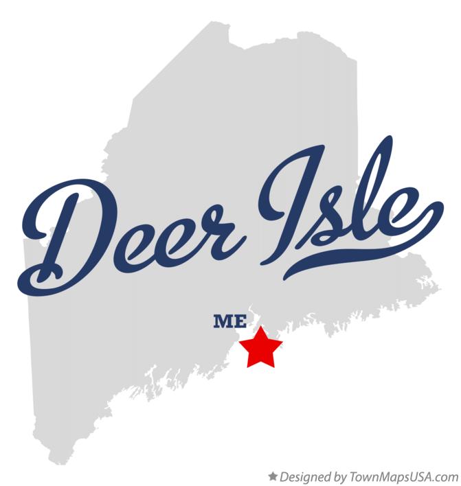 Map of Deer Isle Maine ME