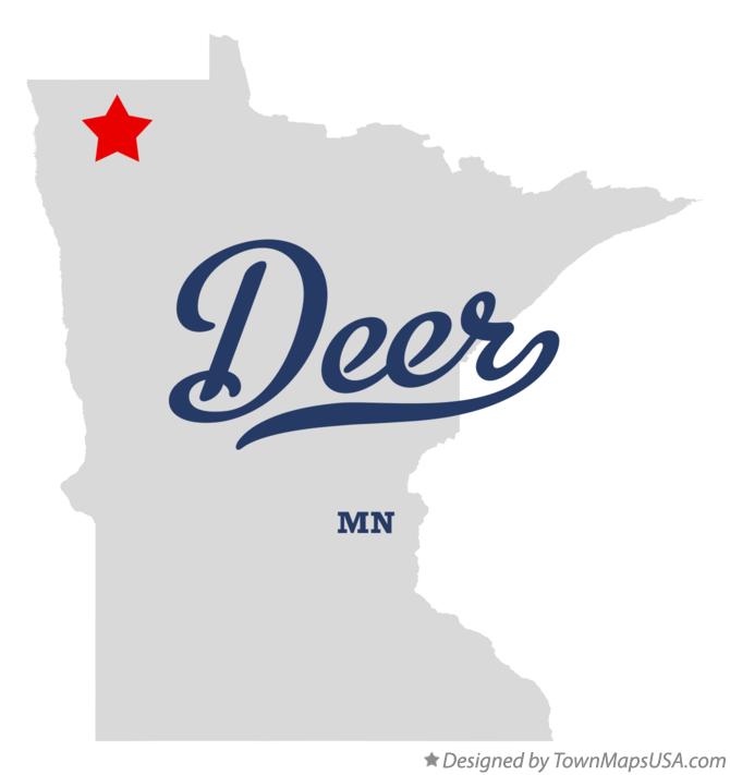 Map of Deer Minnesota MN