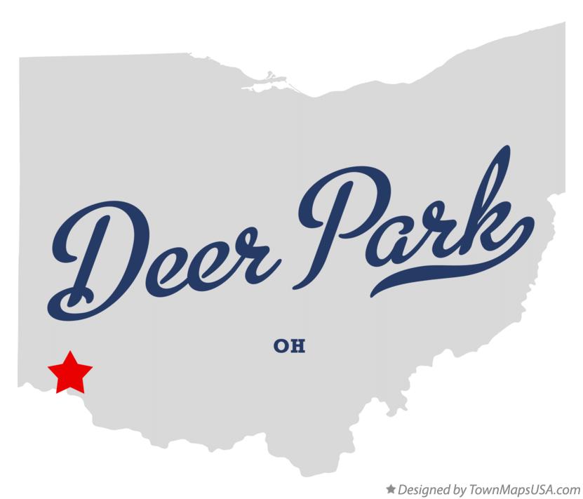 Map of Deer Park Ohio OH