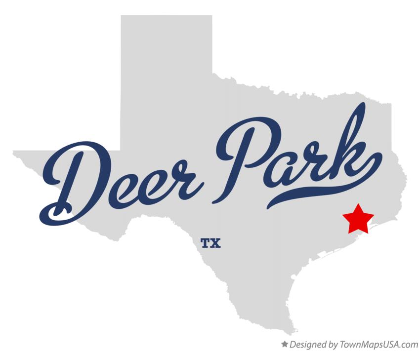 Map of Deer Park Texas TX