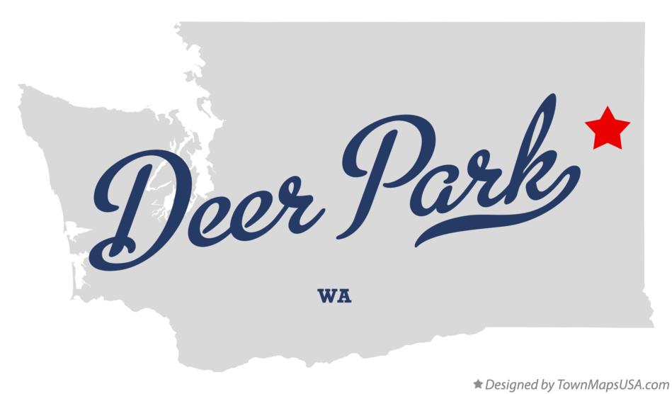 Map of Deer Park Washington WA