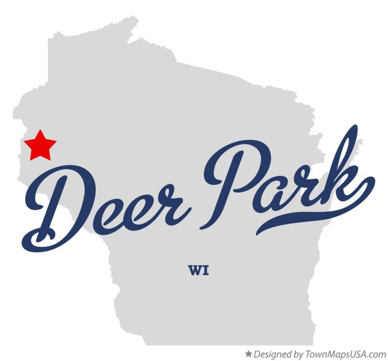 Map of Deer Park Wisconsin WI