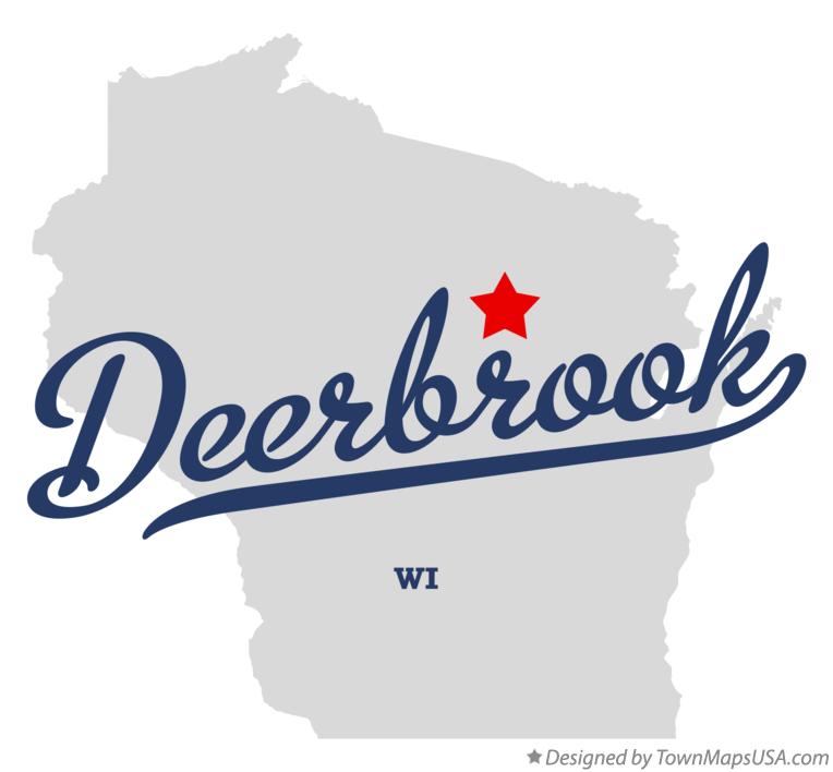 Map of Deerbrook Wisconsin WI
