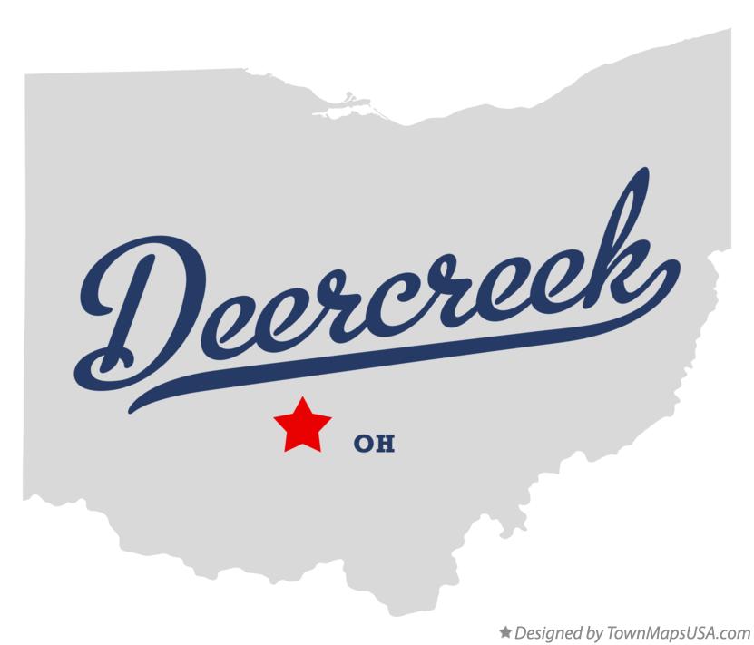 Map of Deercreek Ohio OH