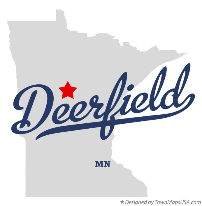 Map of Deerfield Minnesota MN