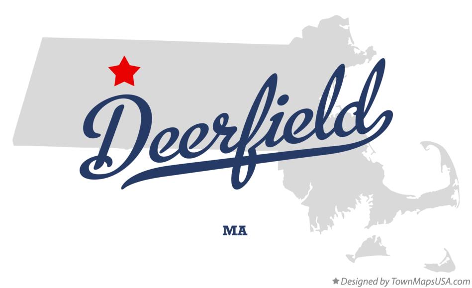 Map of Deerfield Massachusetts MA