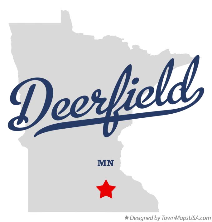 Map of Deerfield Minnesota MN