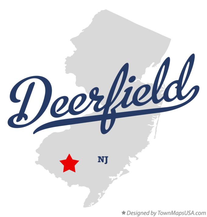 Map of Deerfield New Jersey NJ