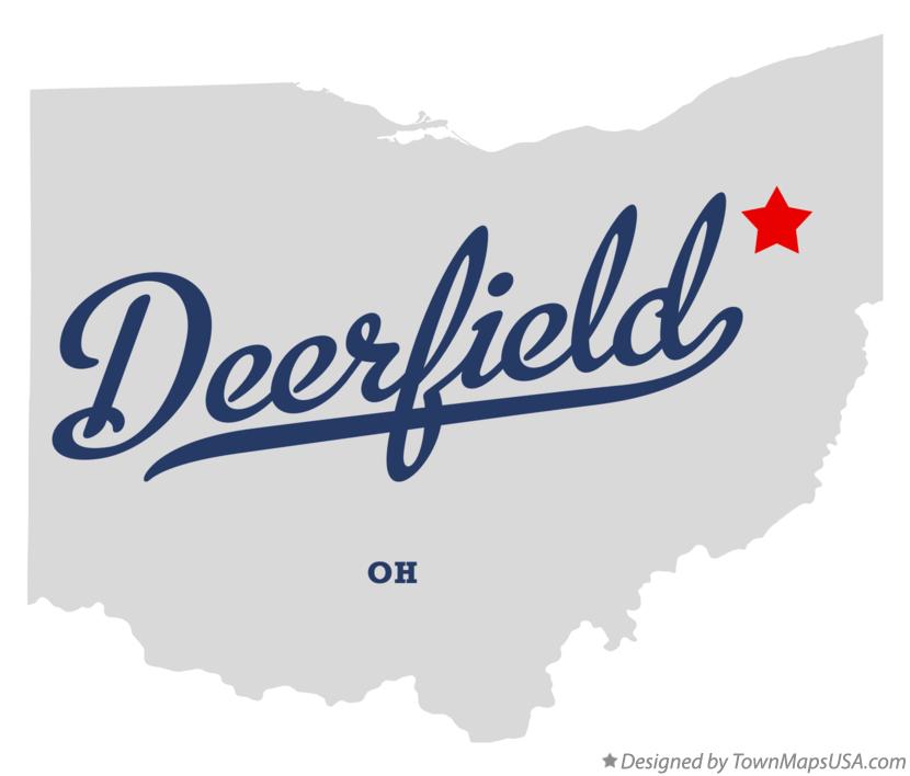 Map of Deerfield Ohio OH